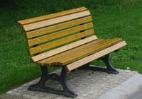 Cast-iron benches