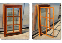Wooden euro-windows