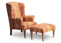 Upholstered wing chairs