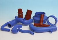 Silicone-textile hoses